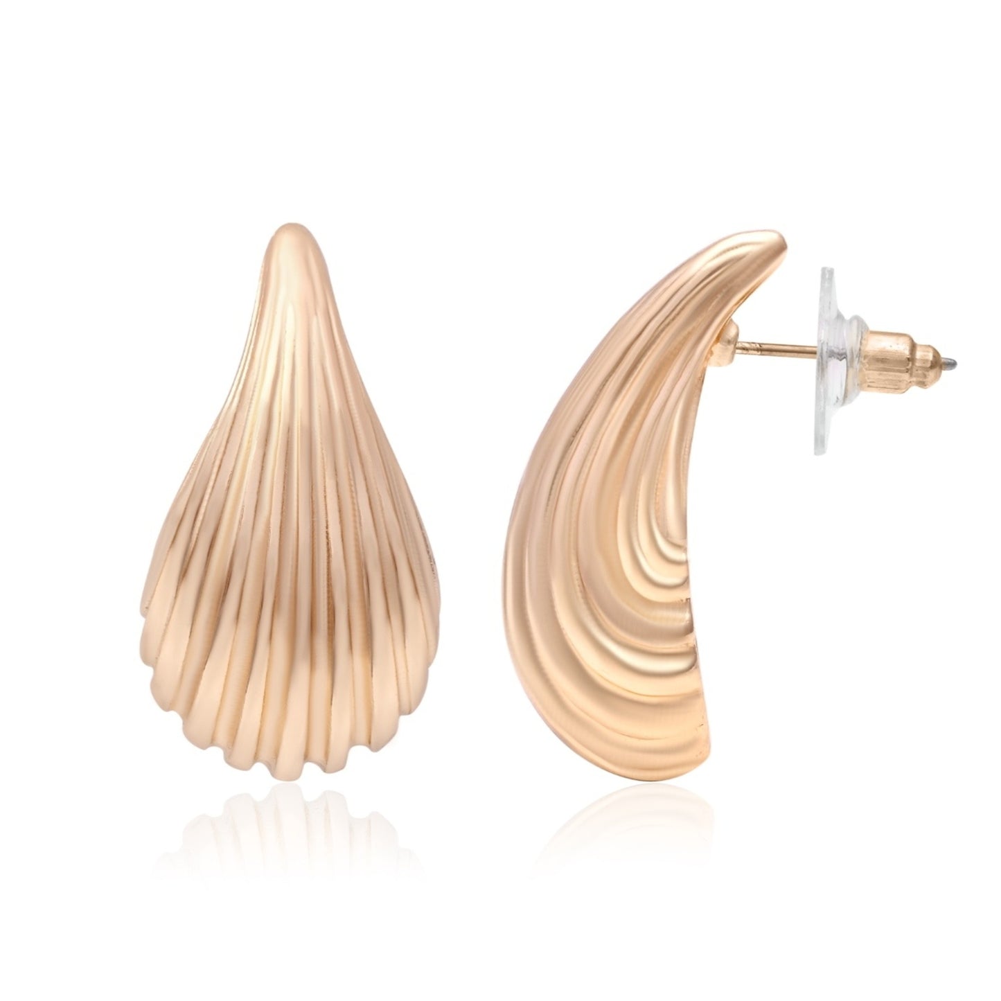 Rose Teardrop Stud