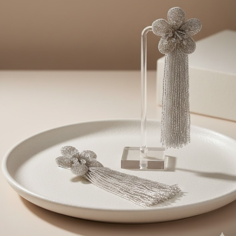 Celestial Star Pink Crystal Drop Earrings By 2wist Designs