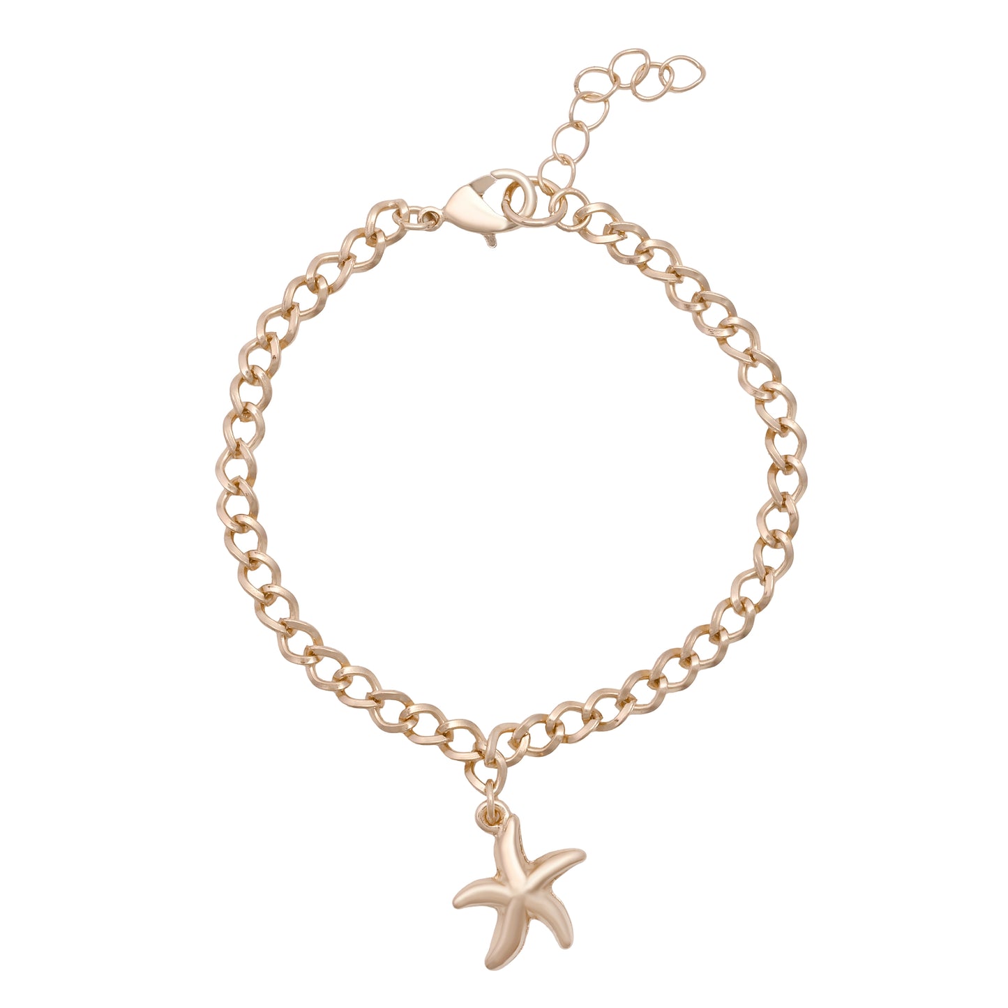 Gold Charm Bracelet Set Of 2