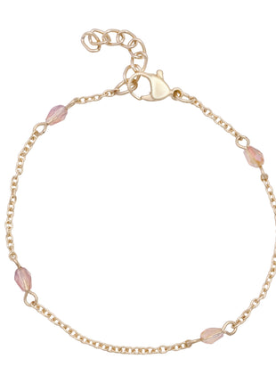 Gold Toned Brass Charm Bracelet Set Of 3