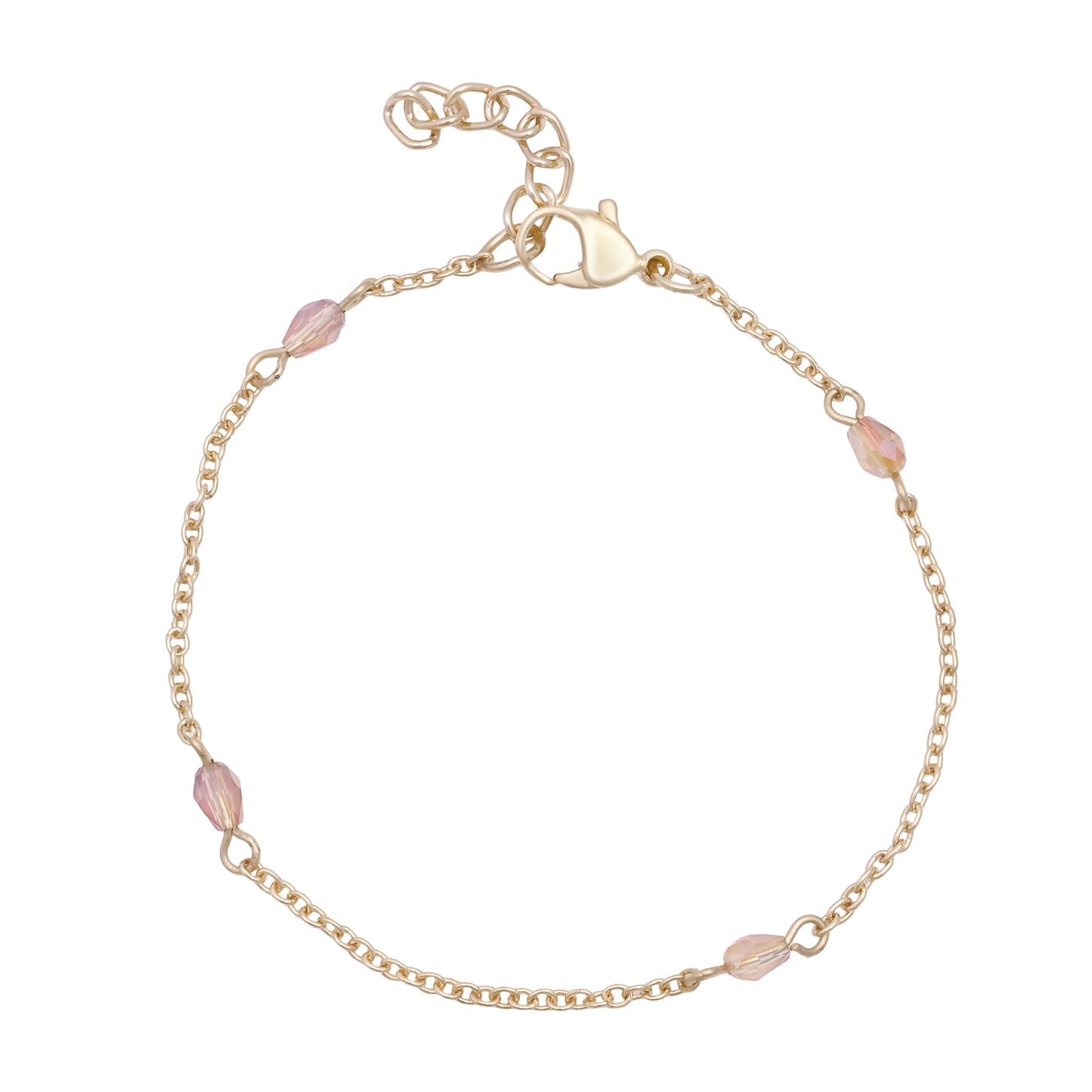 Gold Charm Bracelet Set Of 3