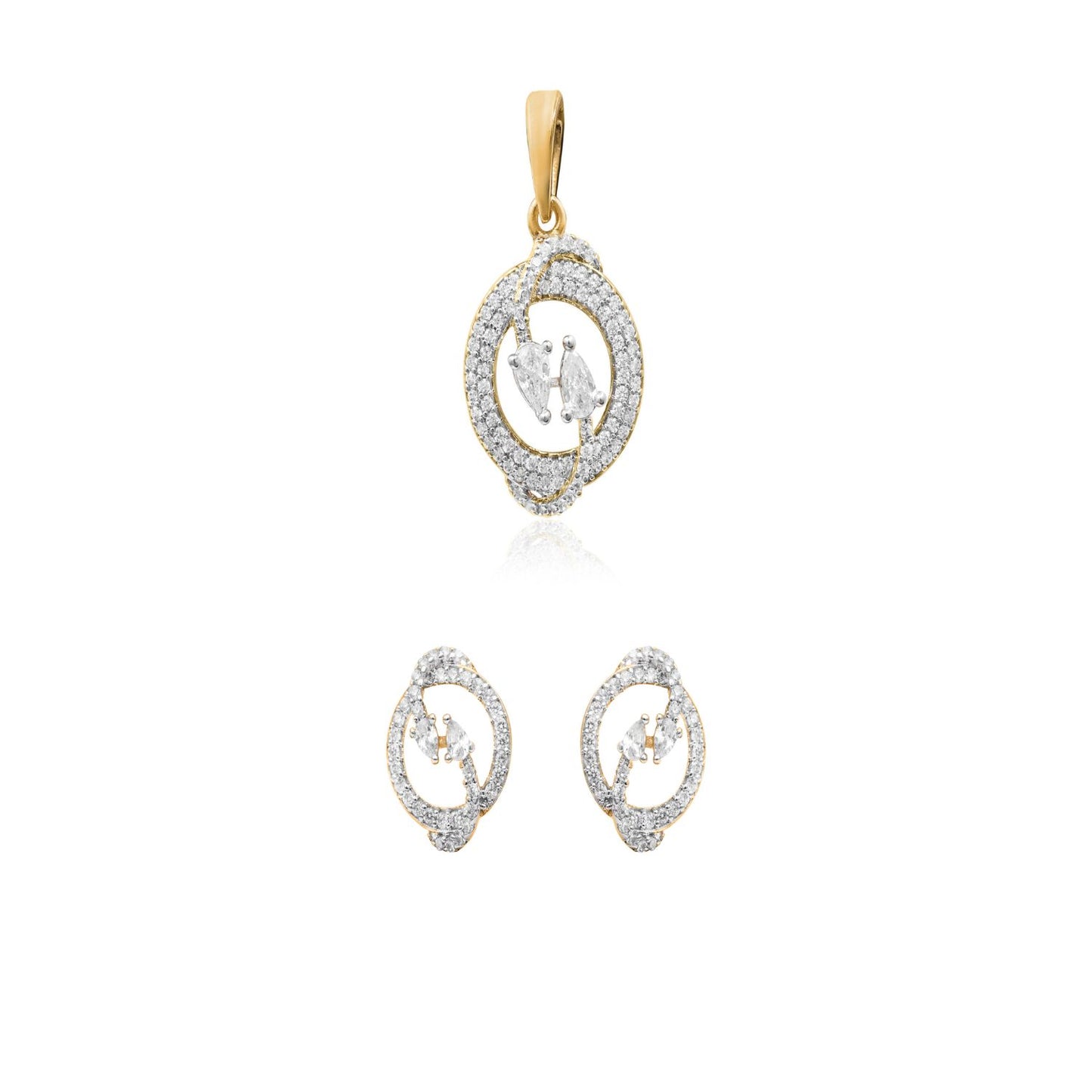 Crimson Pearl Elegant Pendant Set