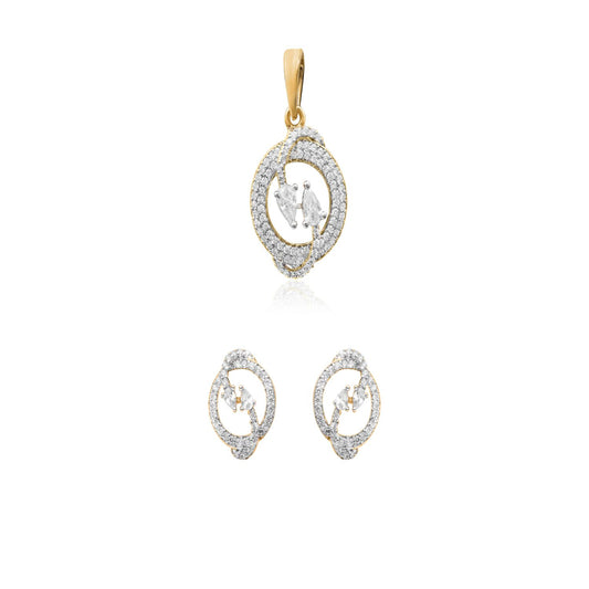 Crimson Pearl Elegant Pendant Set