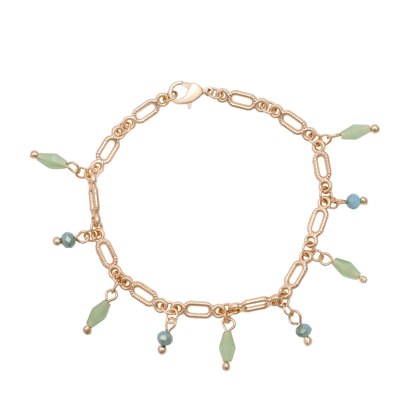 Gold Link Bracelet Set Of 3