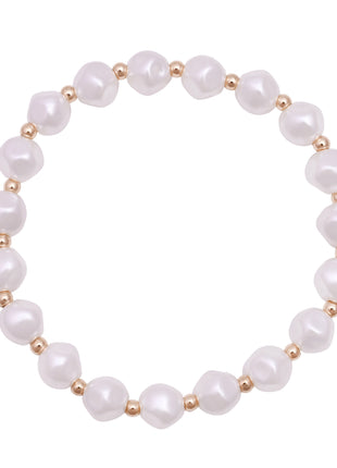 Gold Toned Brass Charm Bracelet Set Of 5