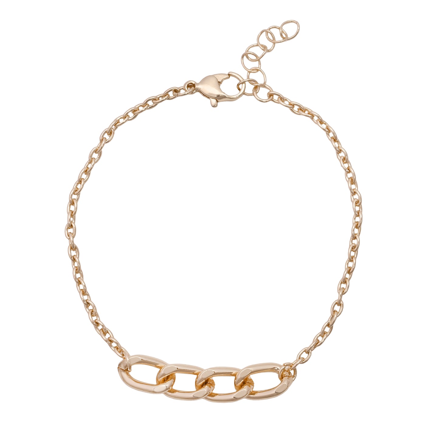 Gold Star And Heart Charm Bracelet Set Of 3