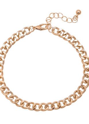 Gold Toned Brass Charm Bracelet Set Of 5