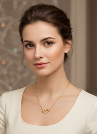 Minimalist Open Heart Necklace By 2wist Designs