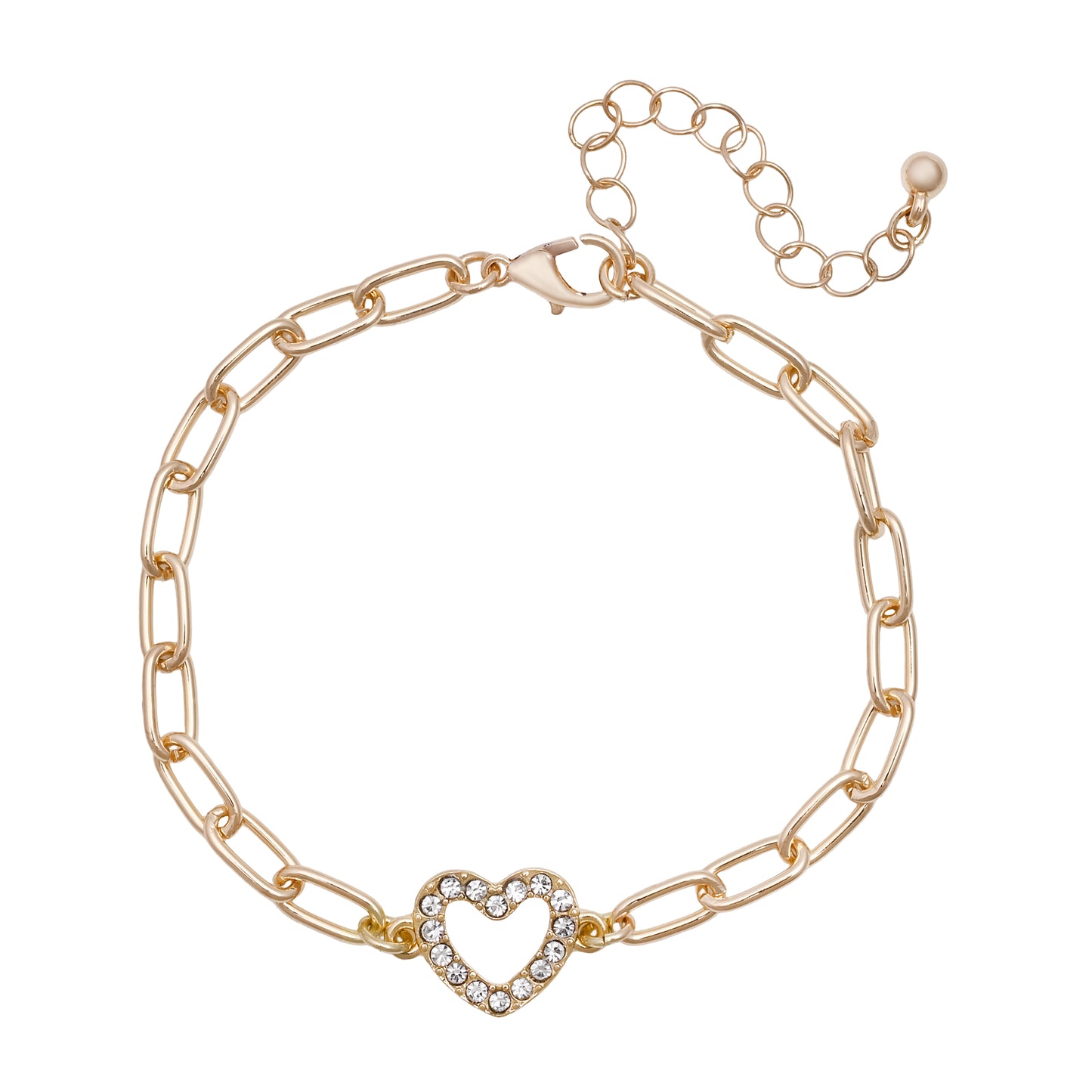 Gold Charm Bracelet Set Of 5