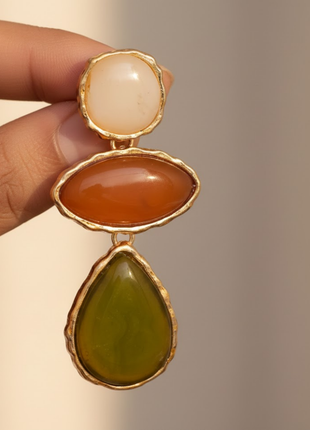 Mother Of Pearl Shell Fringe Earrings By 2wist Designs
