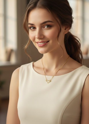 Minimalist Open Heart Necklace By 2wist Designs