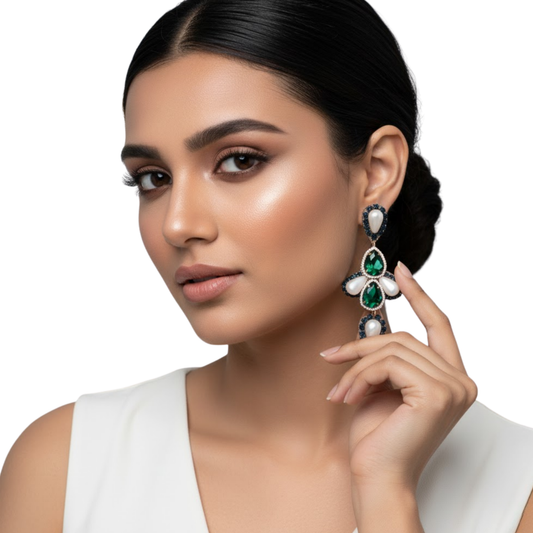 Art Deco Pear Drop Earrings