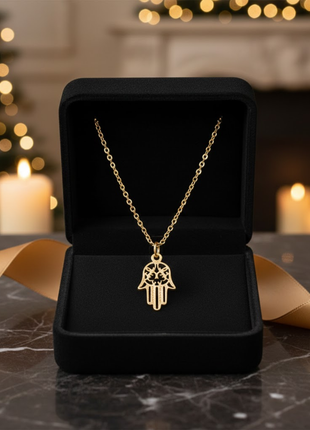 Hamsa Hand Protection Necklace By 2wist Designs