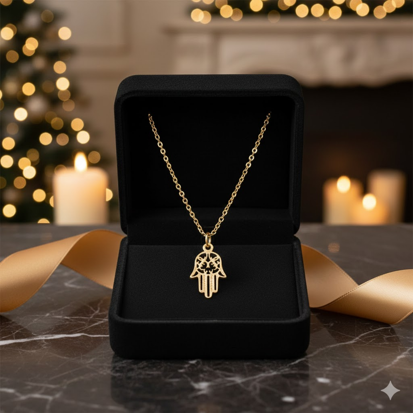 Hamsa Hand Protection Necklace