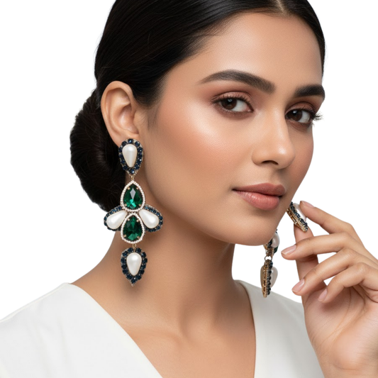Art Deco Pear Drop Earrings
