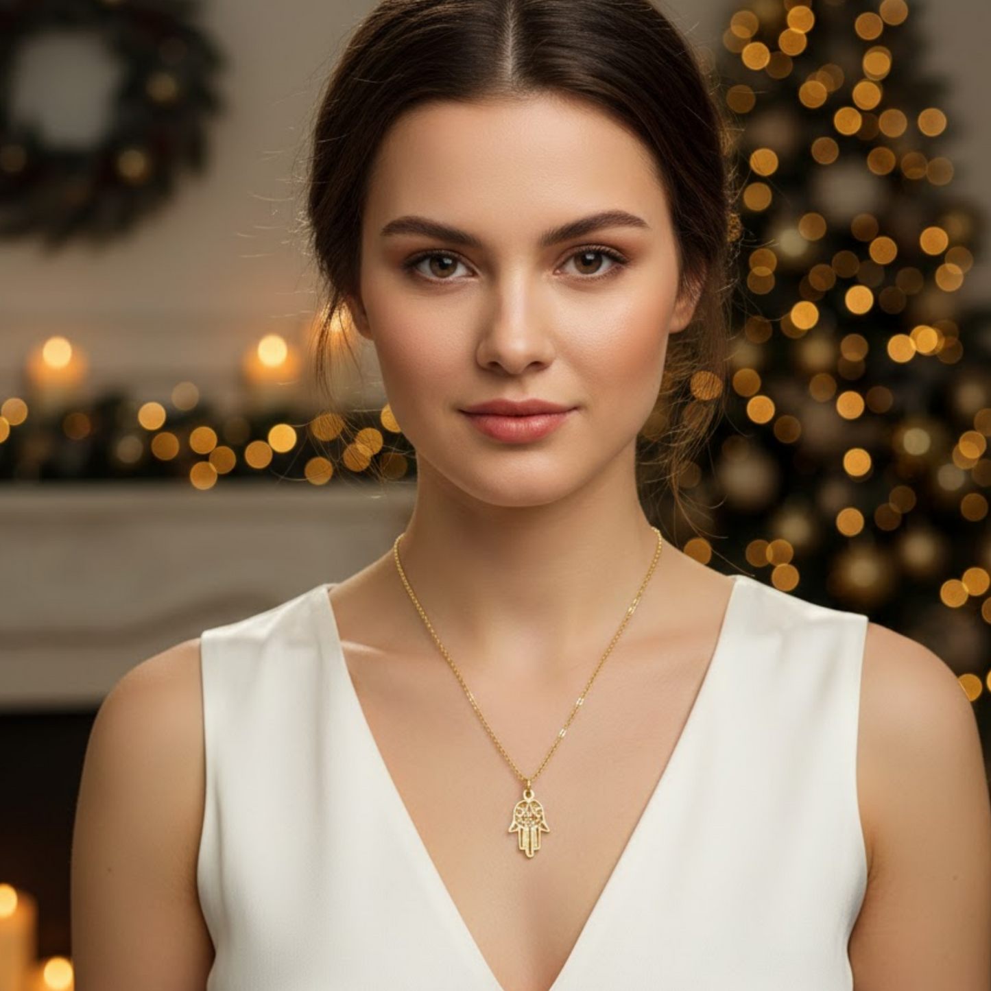 Hamsa Hand Protection Necklace
