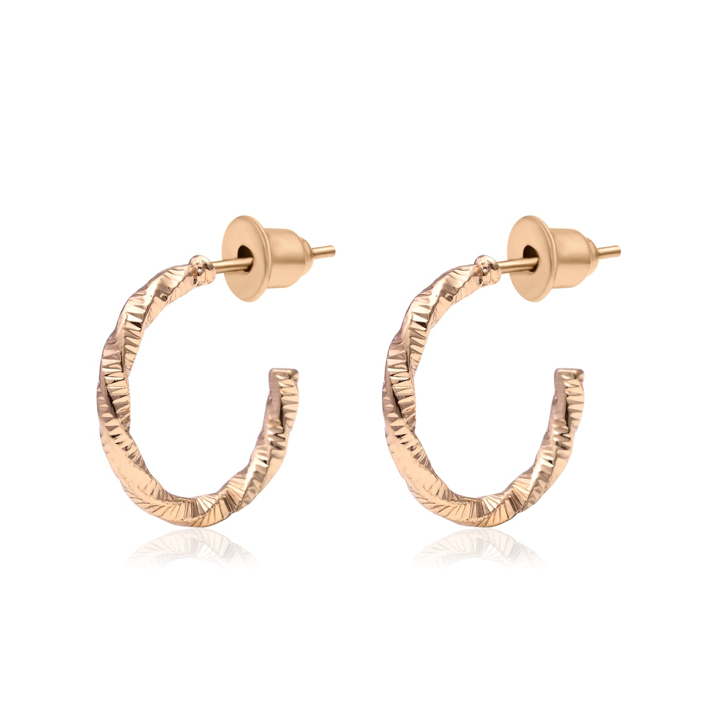 Gold Plated Stud And Hoop Set Of 6