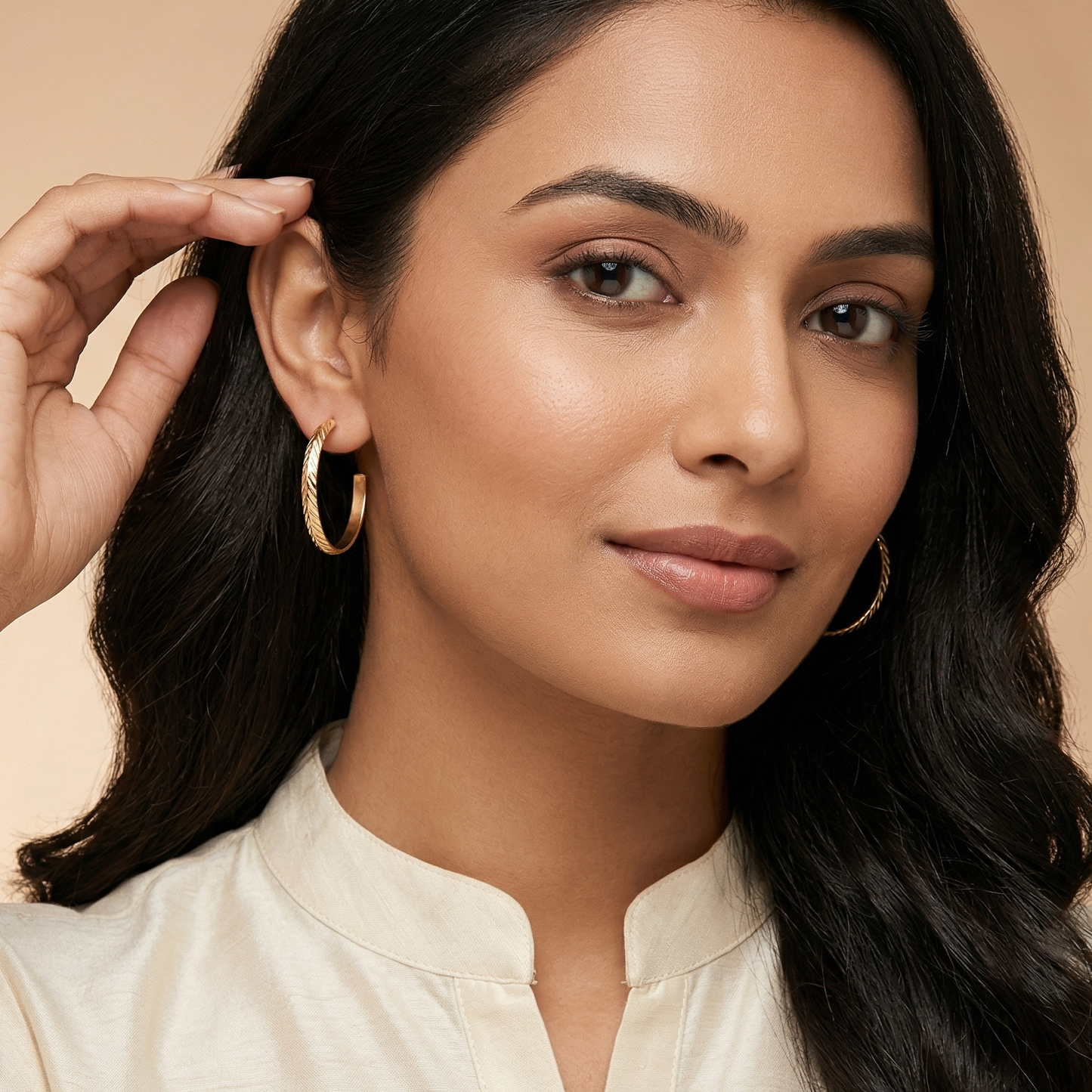 Gold And Silver Plated Hoop Set Of 3
