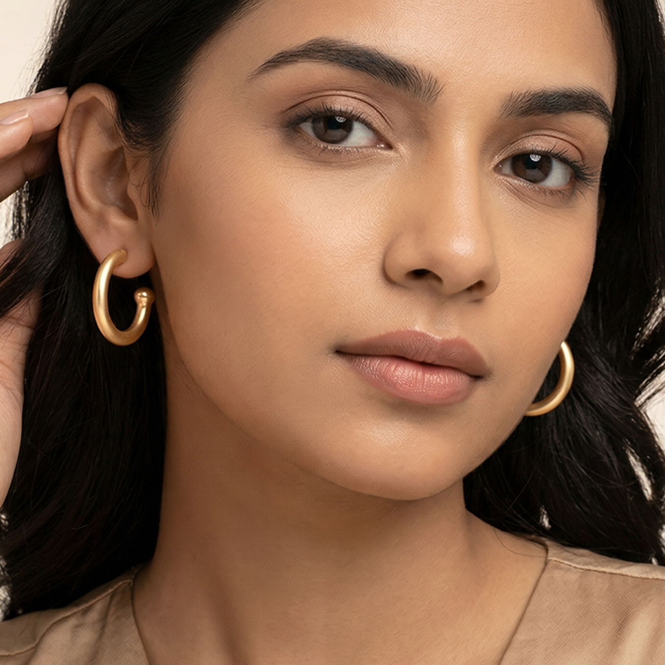 Gold Plated Stud And Hoop Set Of 6