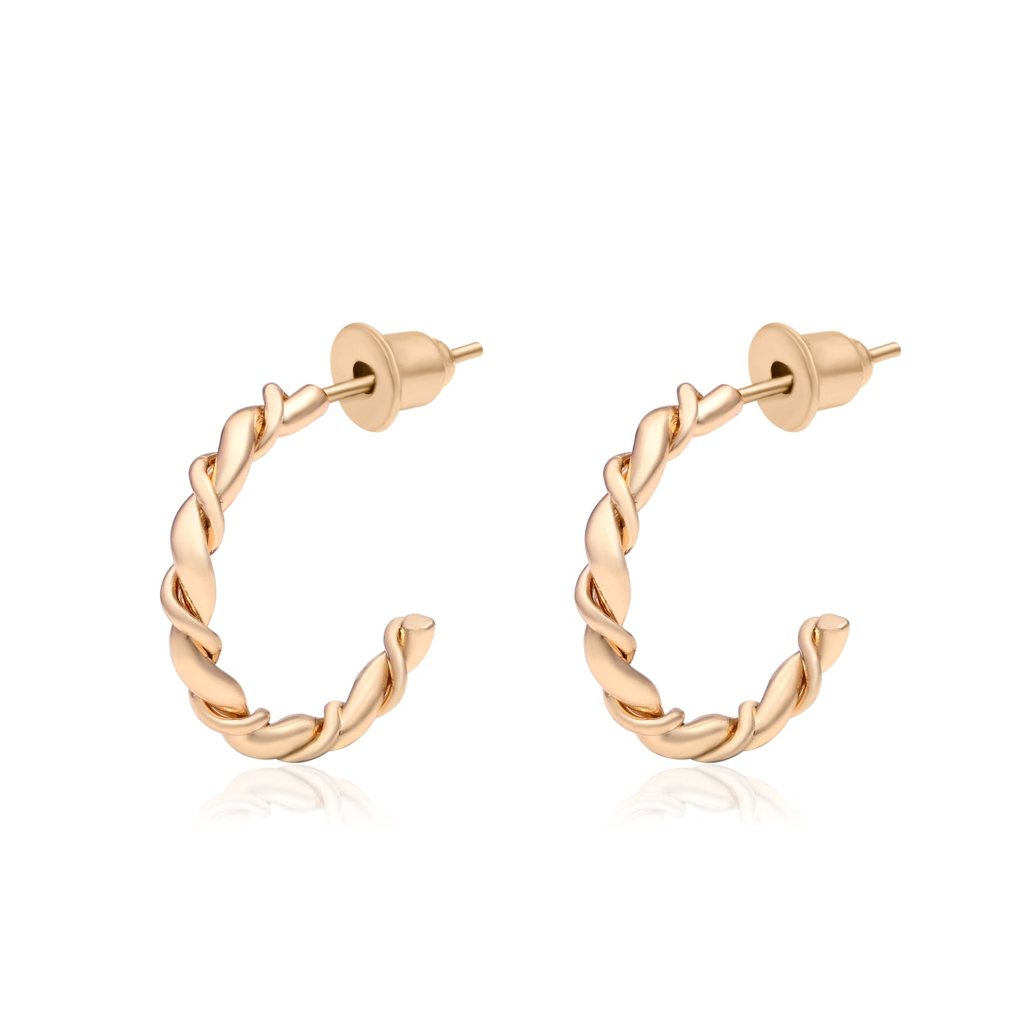 Gold Plated Stud And Hoop Set Of 6 Set