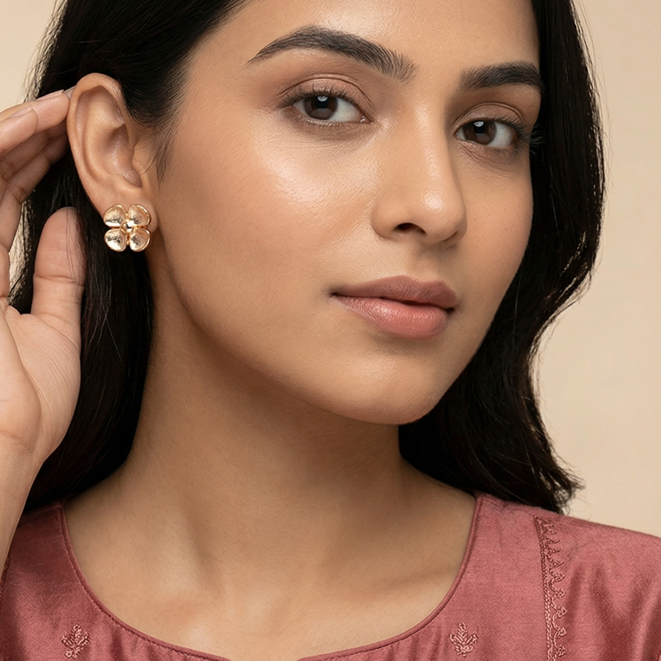 Gold Plated Stud And Hoop Set Of 6