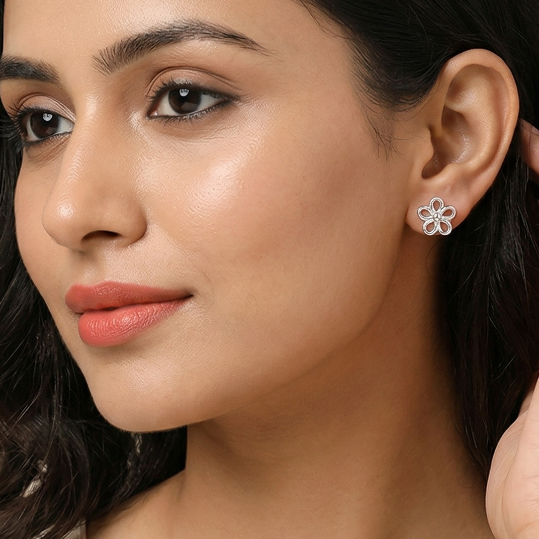Gold Plated Stud And Hoop Set Of 6 Set