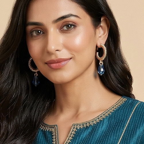 Gold Plated Stud And Hoop Set Of 6