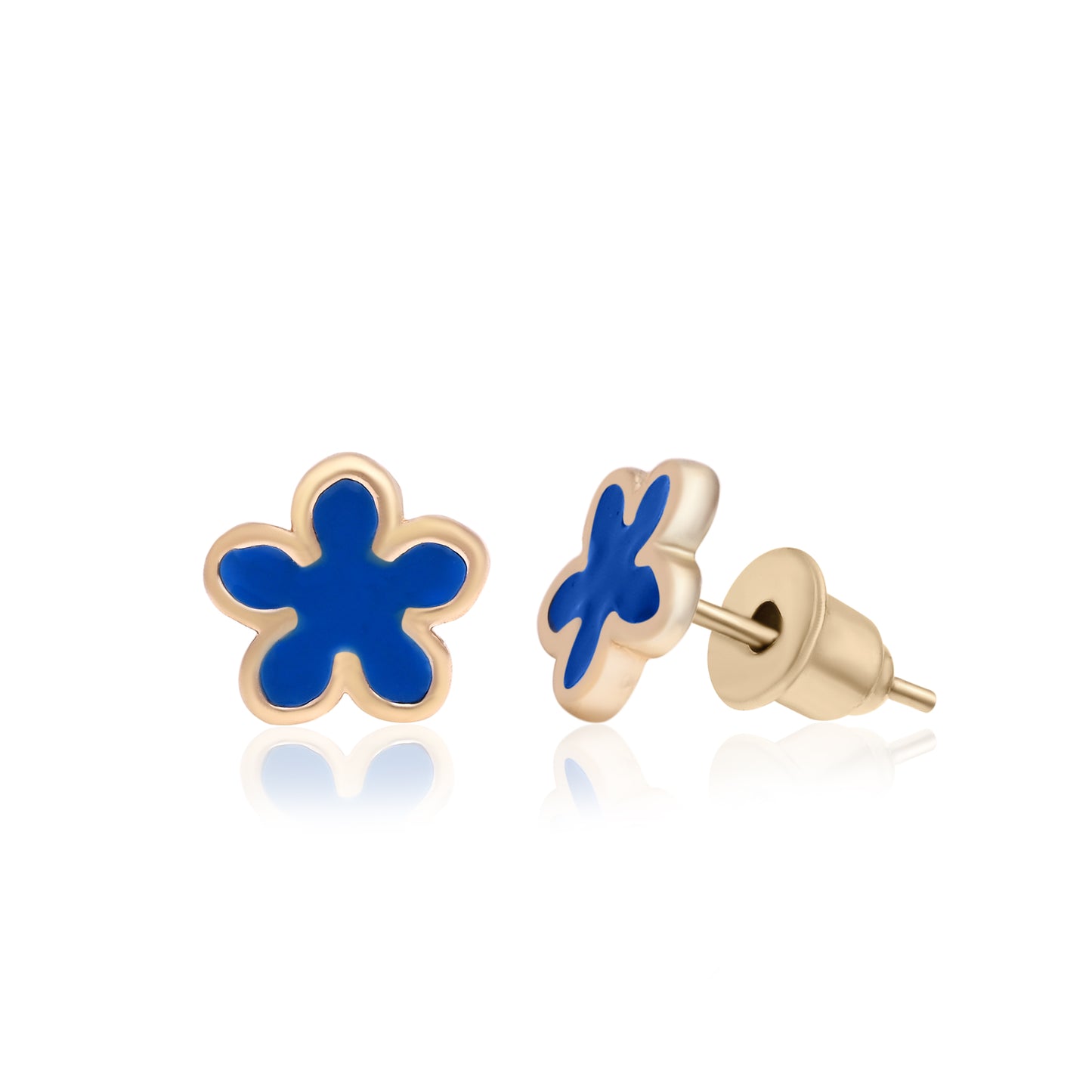 Gold Plated Stud And Hoop Set Of 6 Set