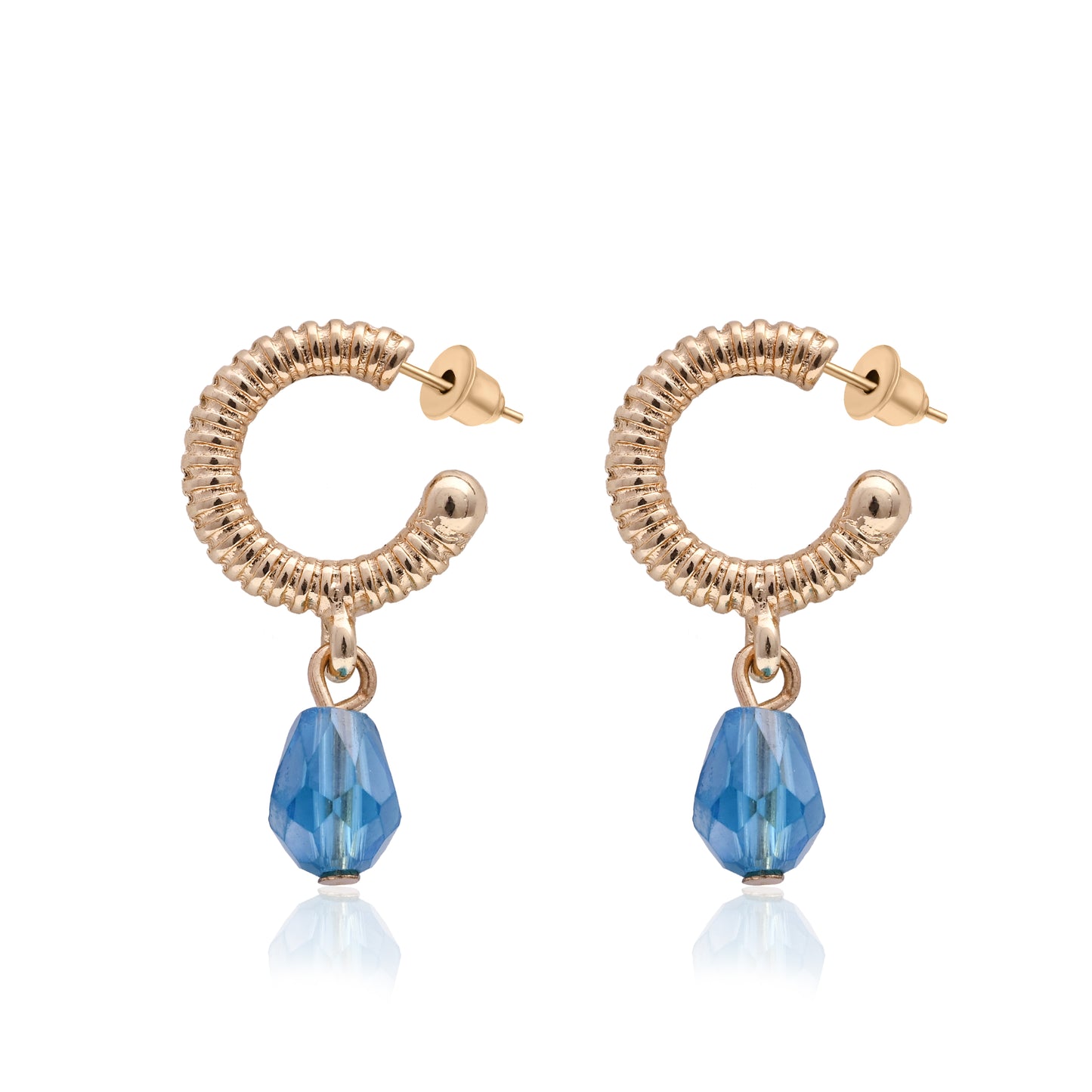 Gold Plated Stud And Hoop Set Of 6