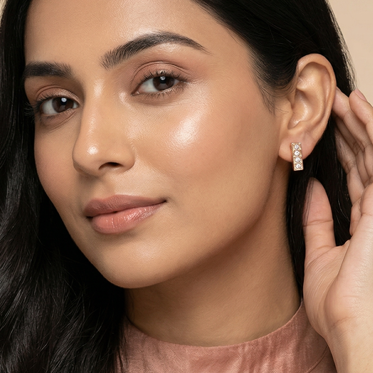 Gold Plated Stud And Hoop Set Of 6