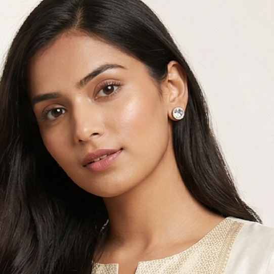 Gold Plated Stud And Hoop Set Of 6 Set