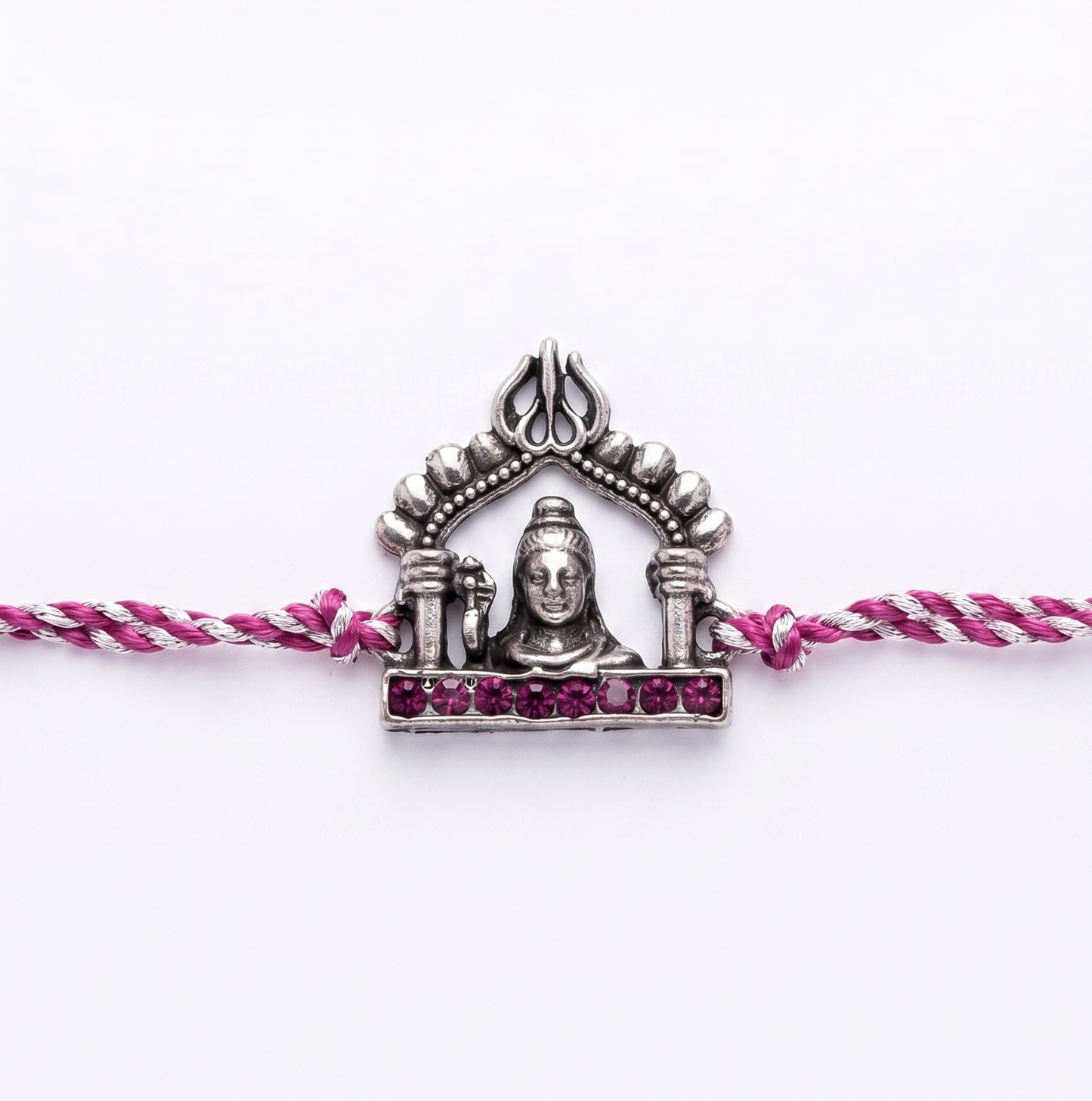 Oxidized Mhadev Rakhi Pack of 2