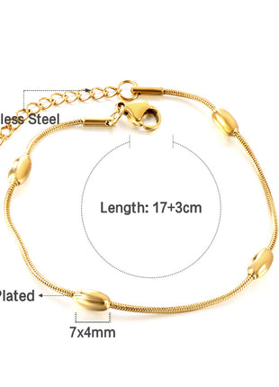 Minimalist Bead Chain Bracelet By 2wist Designs