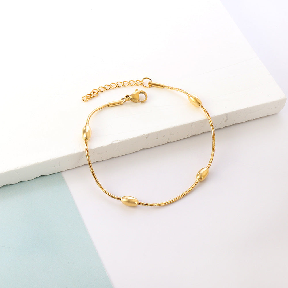 Minimalist Bead Chain Bracelet