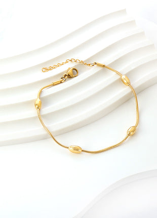 Minimalist Bead Chain Bracelet By 2wist Designs