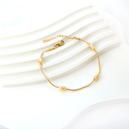 Minimalist Bead Chain Bracelet