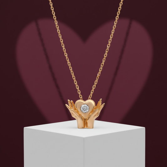 Hamsa Hand CZ Pendant Necklace