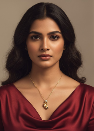 Korean Heart CZ Pendant Necklace By 2wist Designs