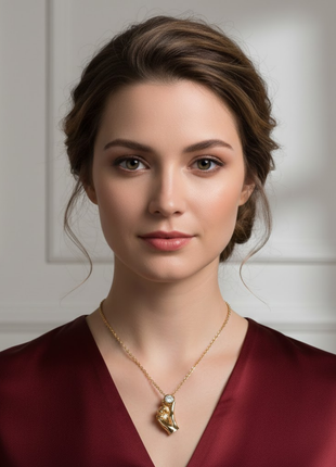 Korean Heart CZ Pendant Necklace By 2wist Designs