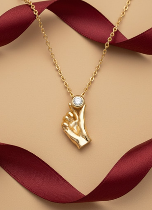 Korean Heart CZ Pendant Necklace By 2wist Designs