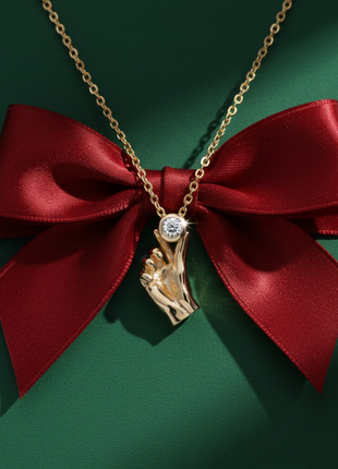 Korean Heart CZ Pendant Necklace By 2wist Designs