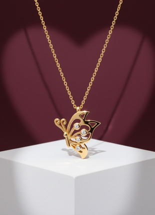 Butterfly CZ Pendant Necklace By 2wist Designs