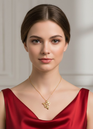 Butterfly CZ Pendant Necklace By 2wist Designs