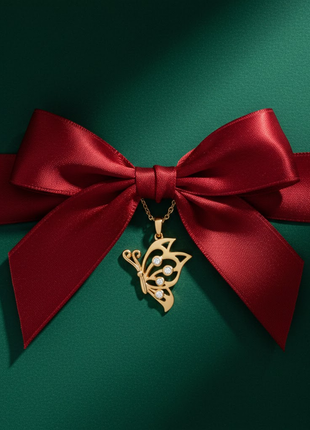 Butterfly CZ Pendant Necklace By 2wist Designs