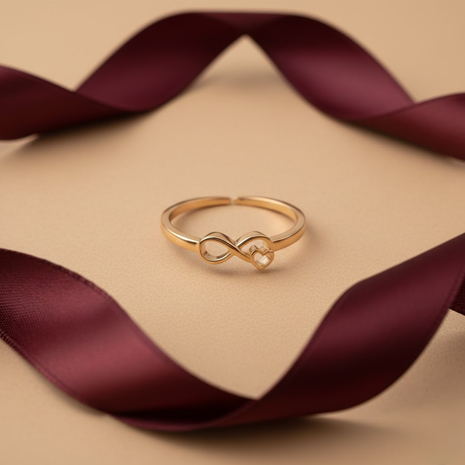 Infinity Heart Ring By 2wist Designs