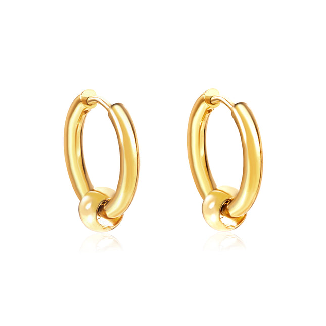 Classic Gold Knot Hoop Earrings | Minimal Everyday Hoops for Women