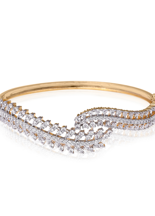 Elegant Modern Crimson Pearl Bead Bangle By 2wist Designs