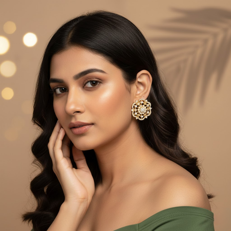 Crimson Pearl Dangle Earrings By 2wist Designs