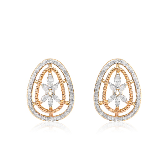 Crimson Pearl Classic Stud Earrings