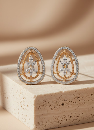 Crimson Pearl Classic Stud Earrings By 2wist Designs